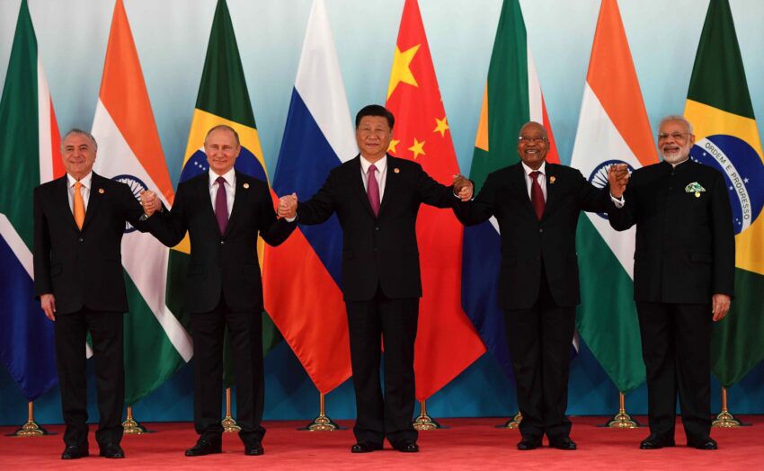 Participantes en la cumbre de los BRICS en la edición de 2017.
